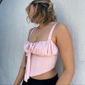 Corset pink top